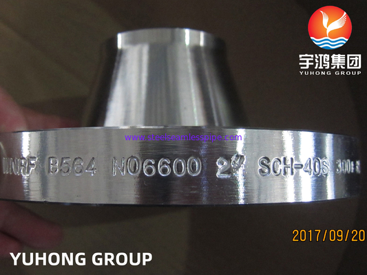 ASTM B564 Inconel 600 / UNS N06600 Nikel alaşımlı çelik kalıplı kaynak boyun flensleri