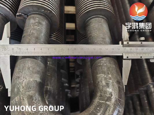 Karbon Çelik U Bend HFW Fined Tube ASTM A106 Gr.B Isı değiştiricisi için
