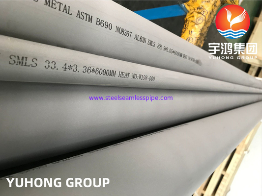 ASTM B690 Alaşım 8367 Nikel Krom Molibden Alaşımlı Dikişsiz Boru