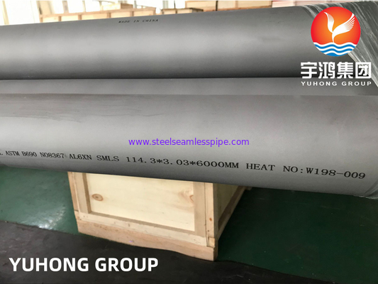ASTM B690 Alaşım 8367 Nikel Krom Molibden Alaşımlı Dikişsiz Boru