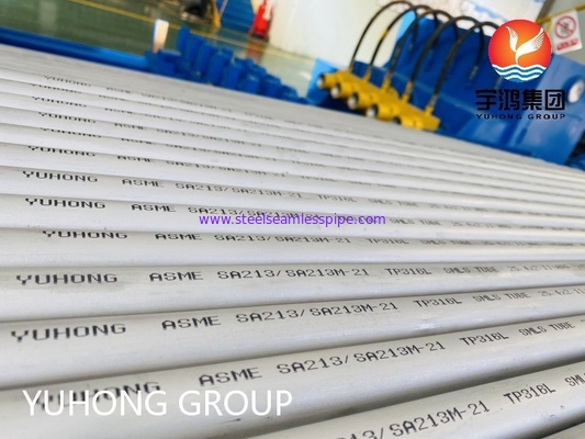 ASME SA213 TP316L Kazan ve Eşanjör İçin Paslanmaz Çelik Dikişsiz Boru