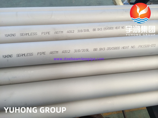 ASTM A312 TP316L Deniz Uygulamaları için Paslanmaz Çelik Boru