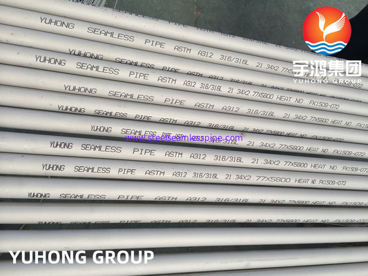 ASTM A312 TP316L Deniz Uygulamaları için Paslanmaz Çelik Boru