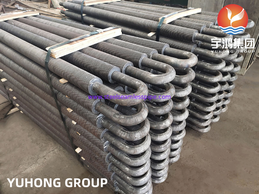 Karbon Çelik U Bend HFW Fined Tube ASTM A106 Gr.B Isı değiştiricisi için