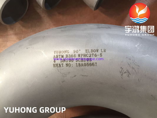 ASTM B366 UNS N10276 / Hastelloy C276 Dirseği Hastelloy Çelik Buttweld Montajı