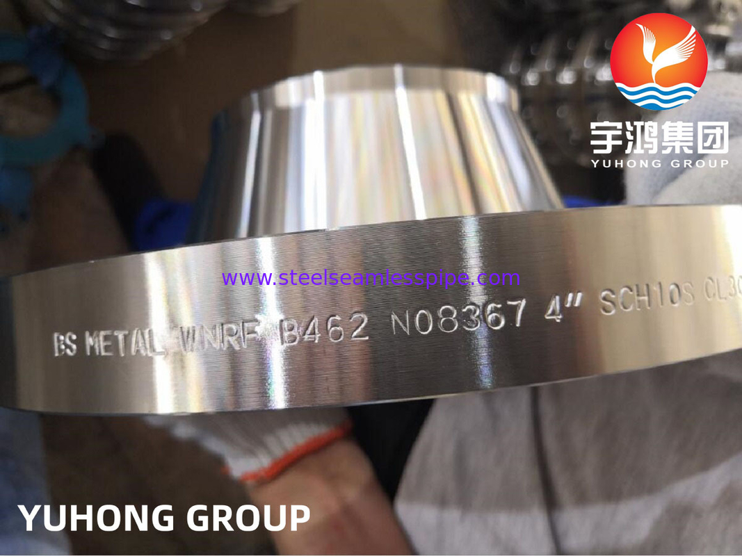 ASTM B462 Alaşım Al6XN, UNS N08367 WNRF Petrol ve Gaz için Nikel Alaşımlı Çelik Flanges CL3000