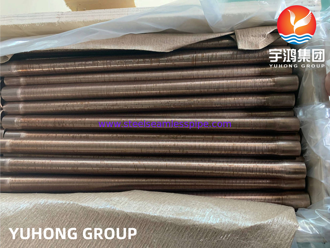 ASTM B111 C70600 Kondansör ısıtma sistemleri için Cu-Ni 90/10 Düşük Fin Tüp
