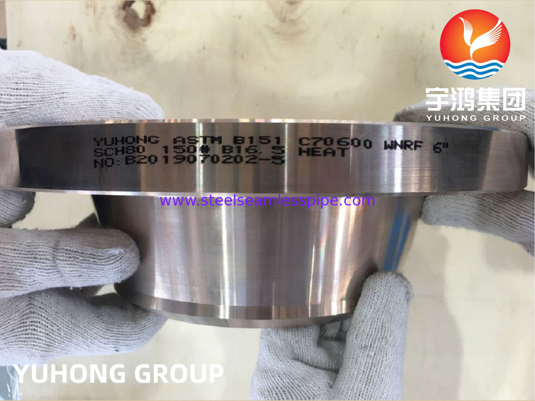 ASTM B151 C70600 2.0872 Cu-Ni Alaşımı Kalıplı Weldneck Flange RF B16.5