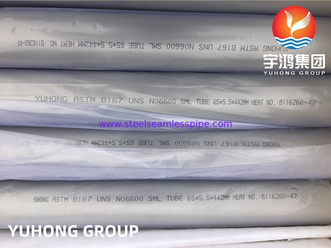 ASTM B167 Alaşım 600 / N06600 / 2.4816 / Inconel 600 Nikel Alaşım Smls Tüp PMI Sabit Uzunluk