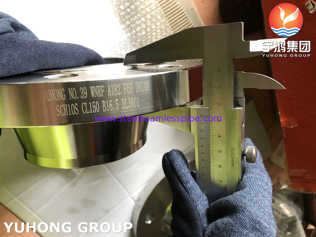 SA182 F60 / UNS S32205 Kalıplı Dupleks Çelik Flens, Saldırma Boynuzlu RF Yüzü ANSI B16.5, Atık su arıtma ekipmanları için