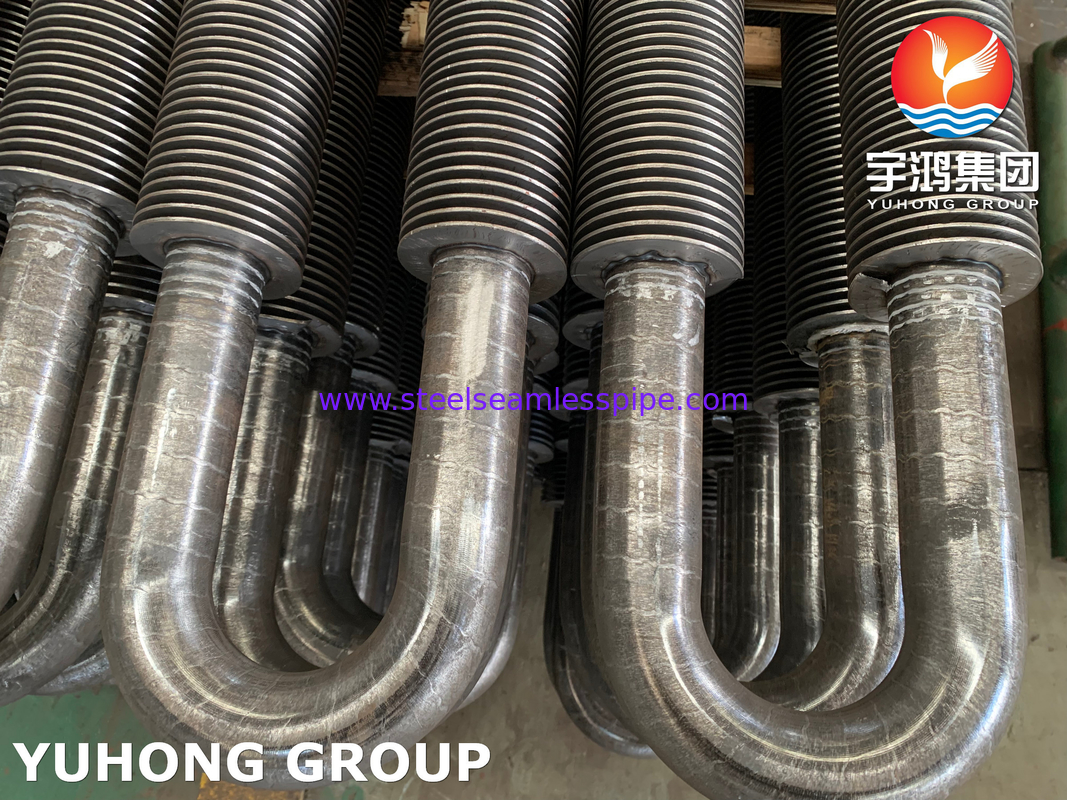 U Bend Fin Tube, ASTM A106 Gr. B Yüksek Frekanslı Isı Değiştiriciler için Kaynatılmış Fin Tube