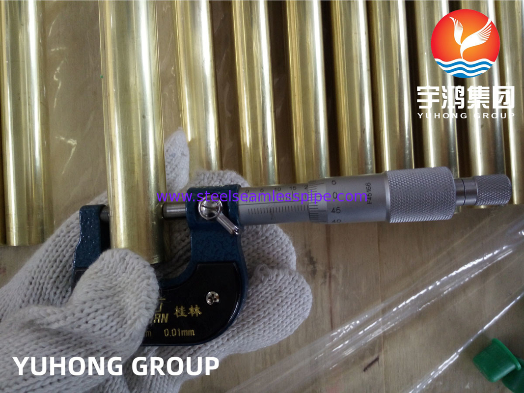 ASTM B111 / ASME SB111 C44300 Kondansör Soğutma Sistemi Uygulamaları için Bakır Nikel Tüpler