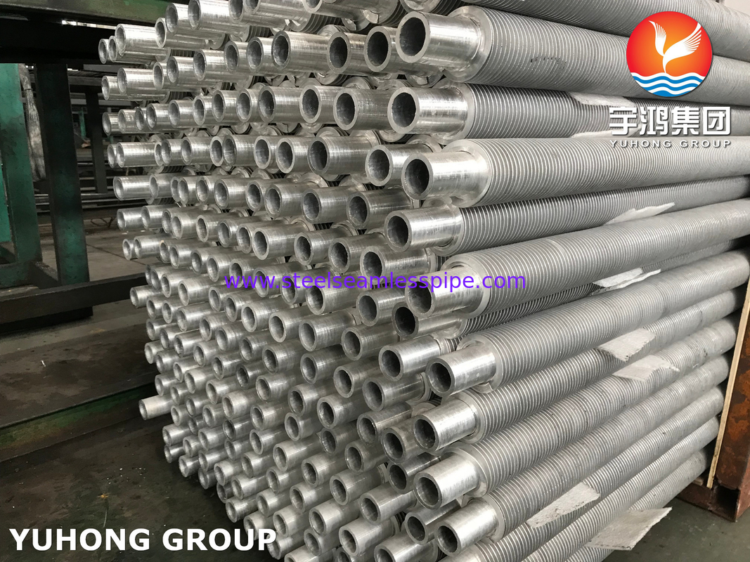 ASTM A312 ASME SA312 Paslanmaz Çelik Sıcaklık Değiştiricisi için Metal Ekstrüde Fin Tube