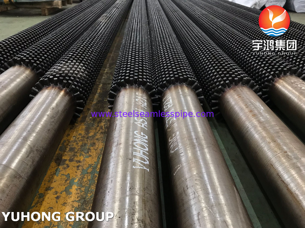 ASTM A213 T9 Alaşımlı çelikden yapılmış, fırında kullanılan pençeli borular, iğne borular, çivi başlı borular