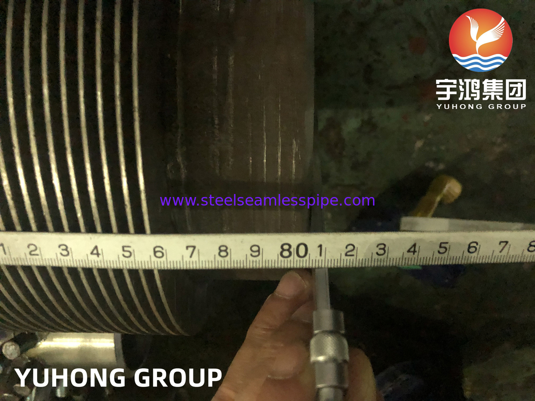 ASTM EN DIN ASTM A106 Gr.B A335 P5 P9 A312 TP304 317L Dikişli Fin Tubes