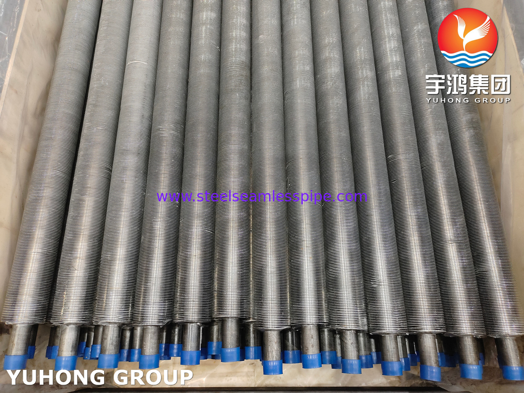 ASTM A179 Karbon Çelik Tüp ASTM B241 6063 Ekonomizer için kızartılmış Fin Tube