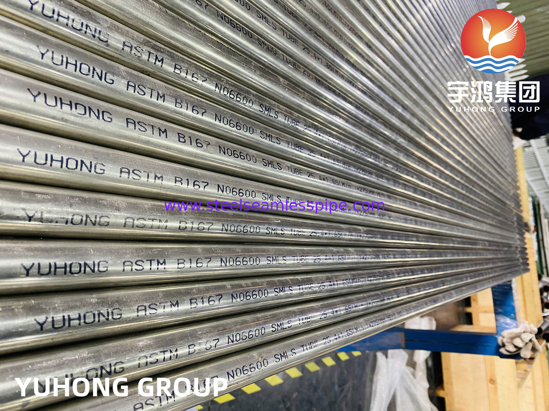 ​​ASME SB167 Inconel 600 Dikişsiz Boru Klorür SCC'ye Dayanıklı Hidrojenasyon Reaktörleri İçin