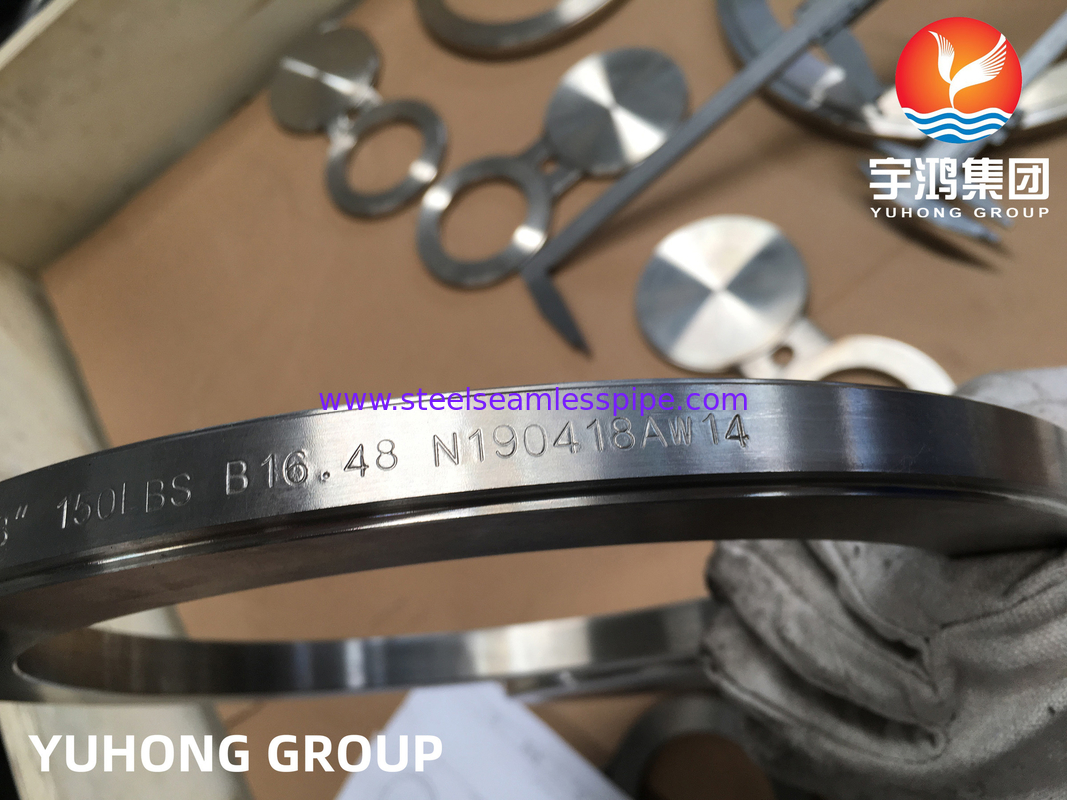 Gözlük Kör Flens, ASTM A182 F316L Paslanmaz Çelik Şekil 8 Flens, RF ASME B16.48