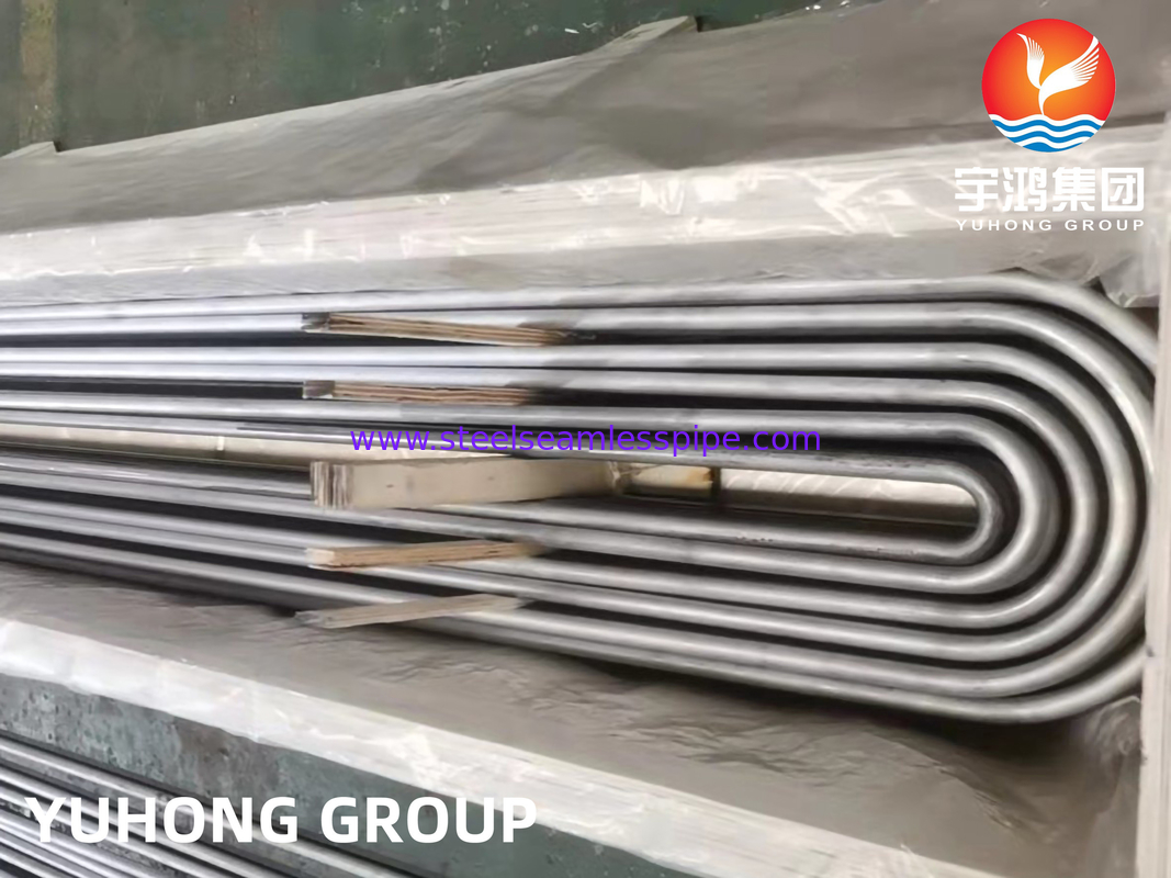 ASME SA213 TP347 TP347H Paslanmaz Çelik U Bend Tube ET/HT ısı değiştiricisi tüpü için