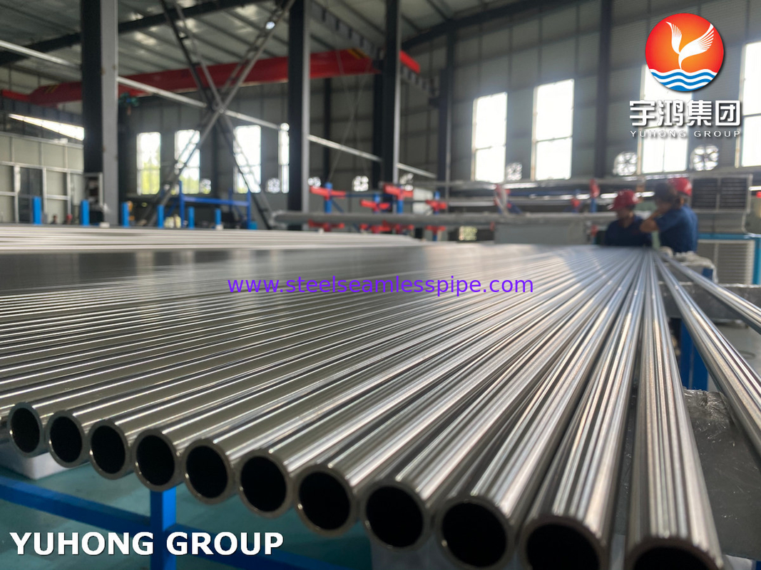 ASTM A249 TP304 1.4301 Sıcaklık Değiştiricisi için Parlak Kaynatılmış Paslanmaz Çelik Kaynatılmış Tüp