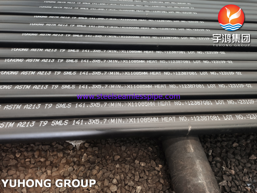 ASME SA213 T9 T11 T22 T91 Ateşli fırın borusu için alaşımlı çelik dikişsiz boru