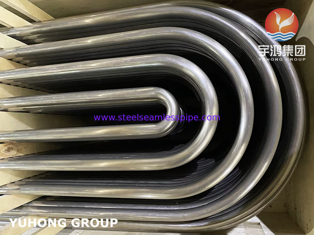 Monel 400 UNS N04400 U Bend Tube ASME SB163 Dikişsiz Nikel Alloy Tube