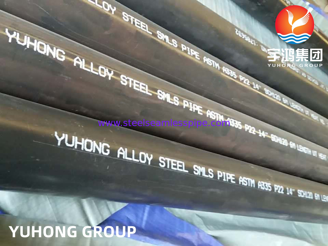 ASTM A335 P22 2-1/4Cr Elektrik Santrali / Kazan / Nükleer Enerji için Alloy Çelik Dikişsiz Boru