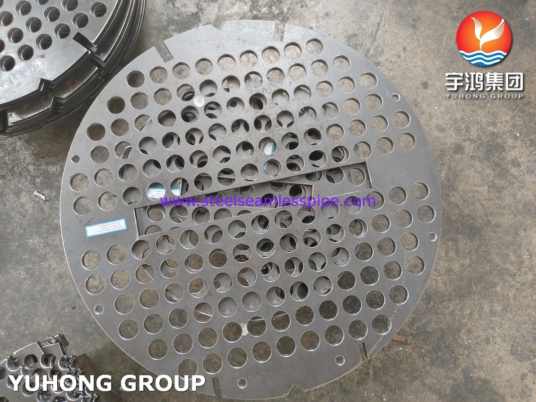 ASME SA516 Gr.70 Çelik Baffle Plate Boiler And Pressure Vessel Support Plates