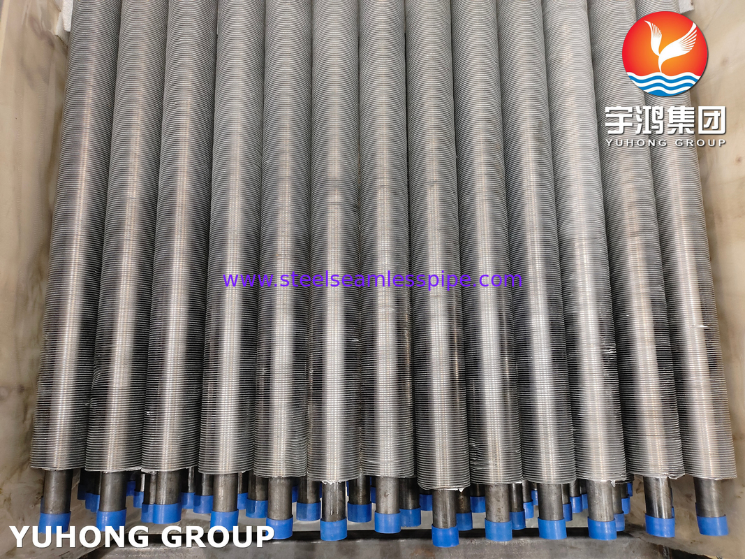 ASTM A210 ASME SA210 GR A1 Karbon Çelik Alüminyum Fin Extruded Hava Soğutucu Isı Değiştiricisi Tüp