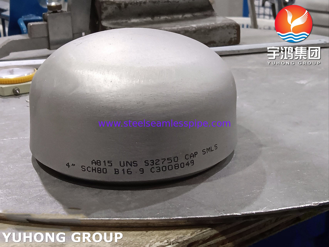 ASTM A815 SAF2507 / UNS S32750 Süper Dupleks Çelik Kapağı B16.9 BW Boru Montajı