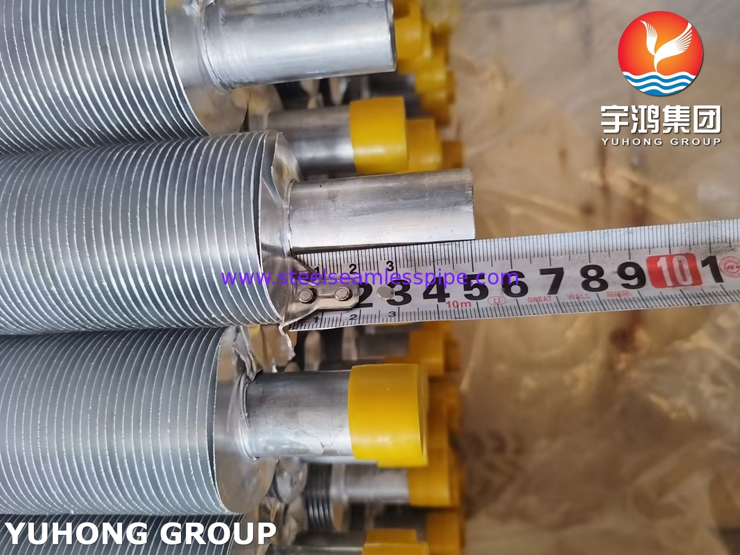 ASME SA249 TP316L Al1100 Fin Çubuğu ile Yüklü Fin Tüp