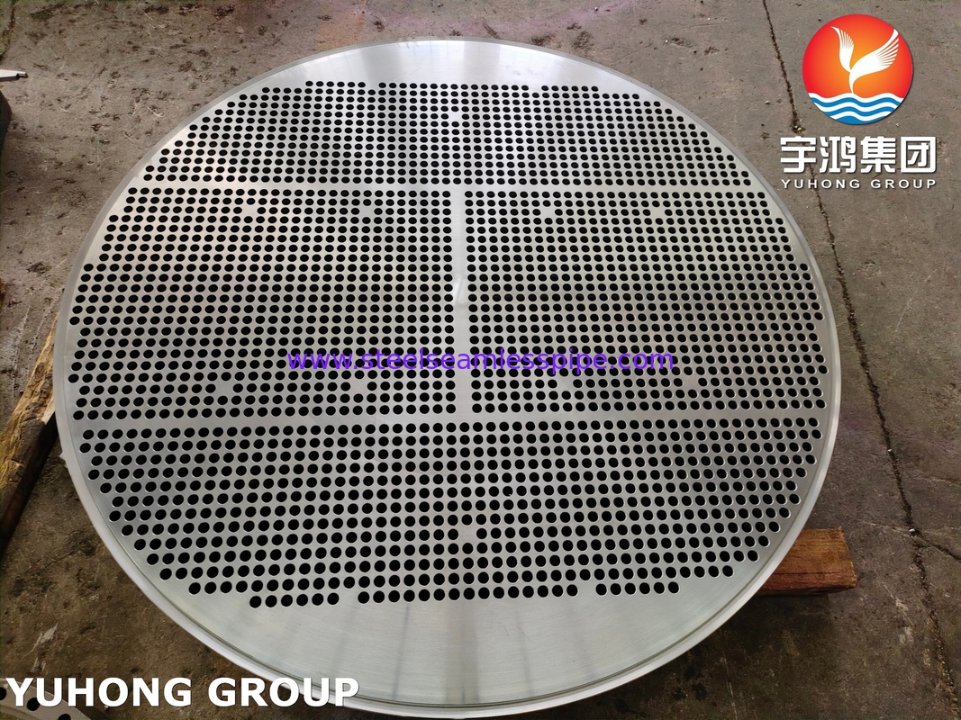 Alaşımlı çelik boru kağıdı ASTM A335 ASME SA335 F5N OD 1761MM*182MM 2476HOLES*19.25MM Sıcaklık Değiştiricisi Uygulaması
