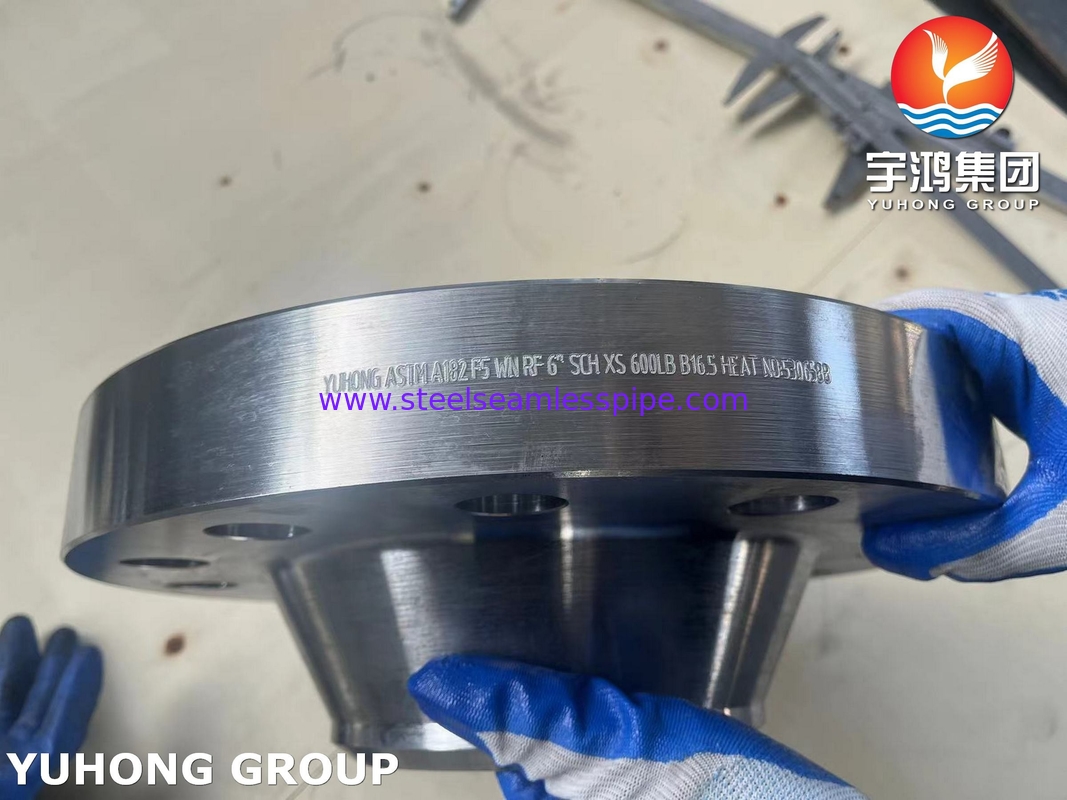 ASTM A182 F5 Açık kaynak boynu RF Flange B16.5 Mükemmel yüksek sıcaklık için