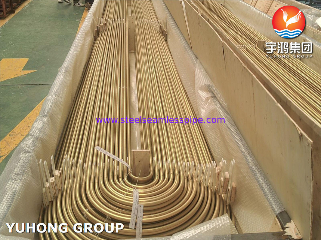 Alüminyum Brass ASME SB111 C68700 U Refinery Coolers için Bend Isı Değiştiricisi Tüp