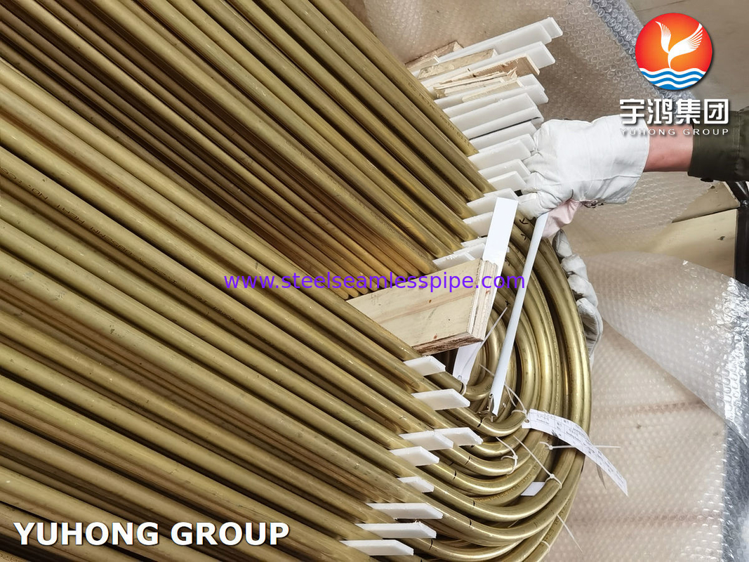 ASTM B395 / ASME SB395 C68700 Sıcaklık Değiştiricisi için U Bend Bakır Alaşımlı Tüp
