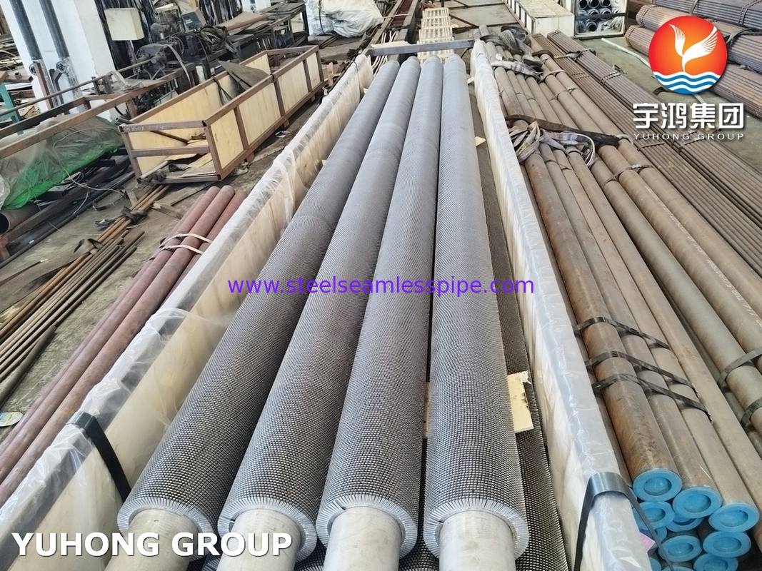 ASTM A312 TP304H Isı Değiştiricisi ve Reaktör Soğutması İçin Düzgeçli Fin Tüp