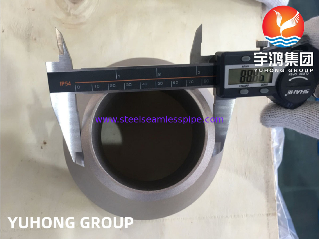 ASTM B466 C70600 Bakır Nikel Rakoru Eksantrik Redüktör B16.9 Soğutma Sistemi İçin