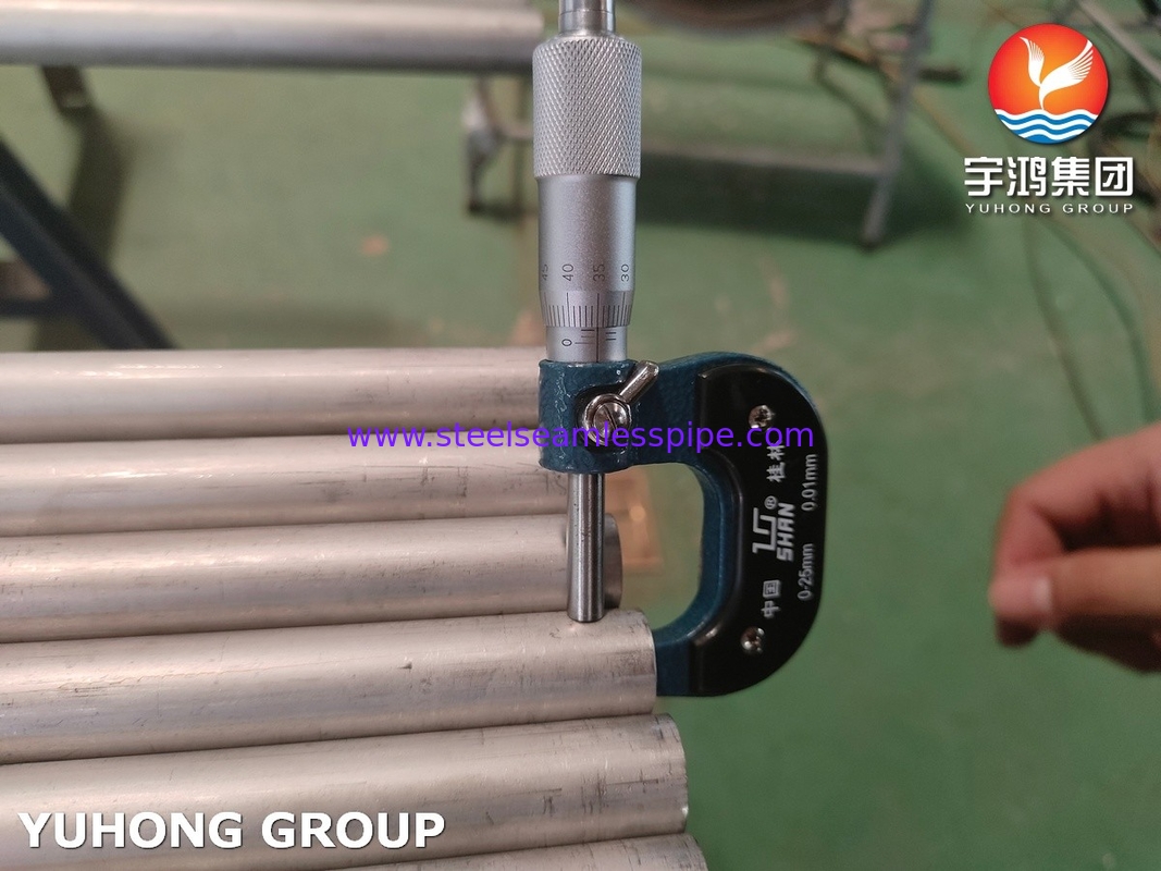ASME SA789 / ASTM A789 S32750 Çifte Paslanmaz Çelik Isı Değiştiricisi Dikişsiz Tüp, Kimyasal Uygulama