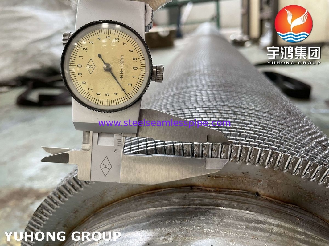 ASME SA312 TP347 Paslanmaz Çelik HFW Tutuklu Tüp, Ekonomizer için Paslanmaz Fin Strip
