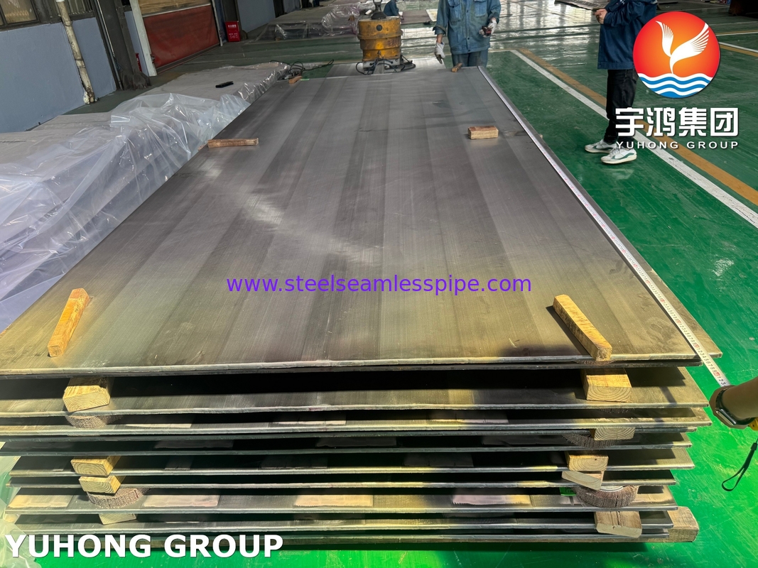 Patlayıcı kaplama plaka ASME SA516 Gr.70 Karbon Çelik Kaplama ASME SB127 Monel 400