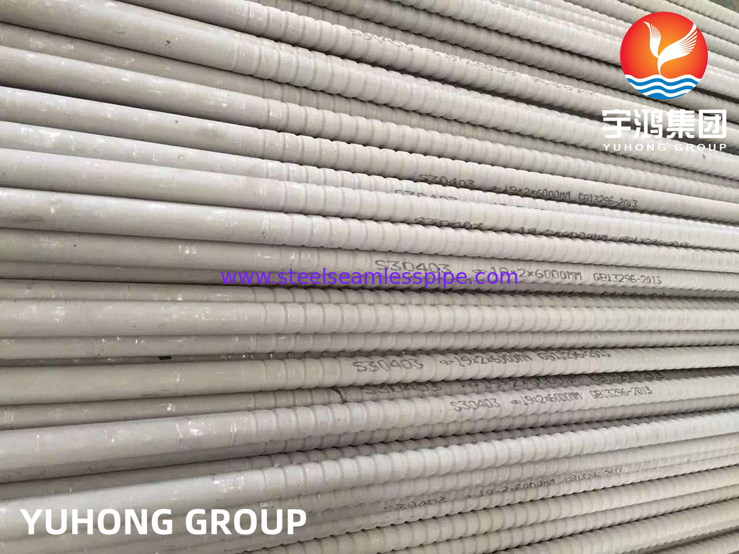 TP304 / TP304L TP316 / TP316L Paslanmaz Çelik Oluklu Kanatlı Borular Isı Eşanjörleri İçin
