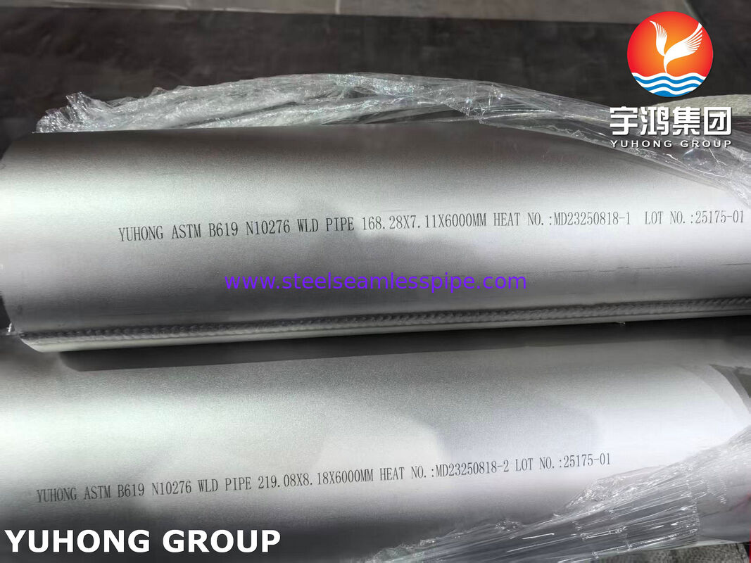 ASTM B619 UNS N10276 Nikel alaşımlı boru Hastelloy C276 kaynak boru