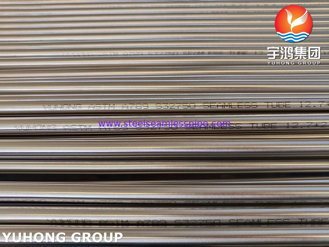 ASTM A789 S32750 Süper Dubleks Dikişsiz Boru 2507 Dubleks Çelik Boru Petrol ve Doğalgaz için