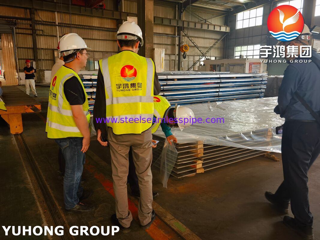 Titanyum çelik kaplama plakaları kaplama parçaları SA516 Gr 70 Gr.2 patlayıcı kompozit ile