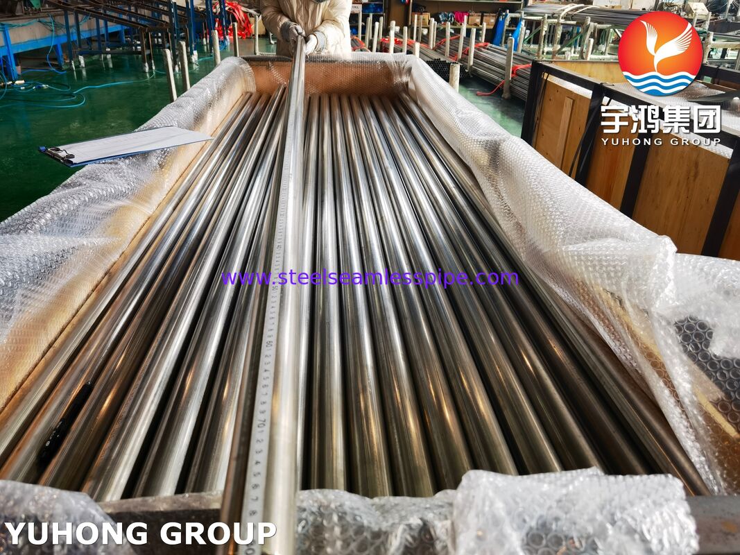 Parlak Kaynatılmış Tüp ASTM A249 TP304 Isı Değiştiricileri için Paslanmaz Çelik Kaynatılmış Tüp