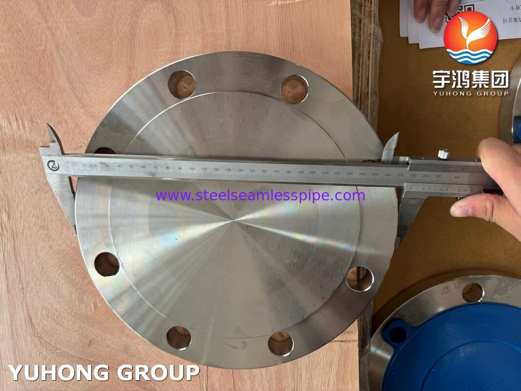 ASME SA182 F304 Endüstriyel boru hattı sistemleri için austenitik paslanmaz çelik dövme flens ASME B16.5 standardına uygun