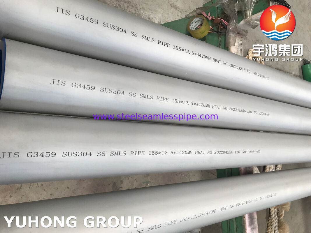 GENEL KOROZYON HİZMETİ İÇİN PASLANMAZ ÇELİK DİKİŞSİZ BORU JIS G3459 SUS304 BOŞ BAR