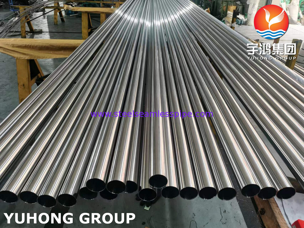 Paslanmaz çelik kaynaklı boru A270 TP304 180 360 Grit Gıda içecekleri ve süt endüstrisi için cilalanmış yüzey
