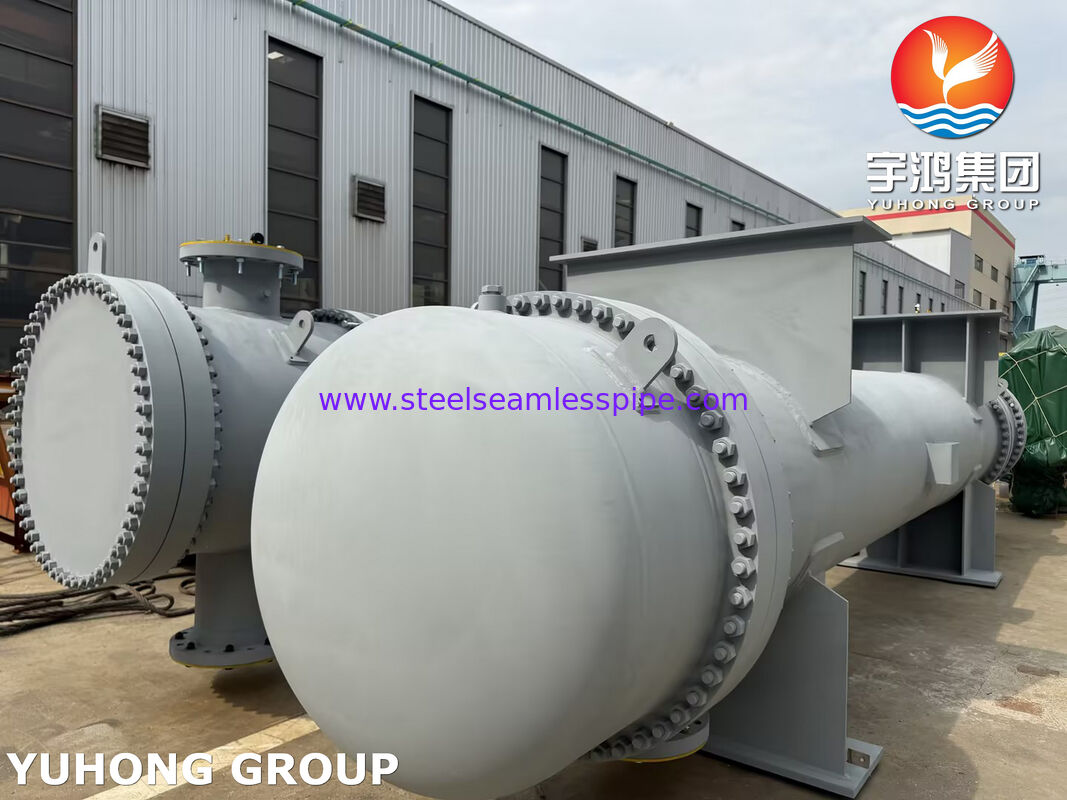 Karbon çelik kabuk ve boru ısı değiştiricisi, su, yağ, buhar ve gaz soğutması için ASME SA179 boruları ve SA266 Gr.2 boru listesi ile