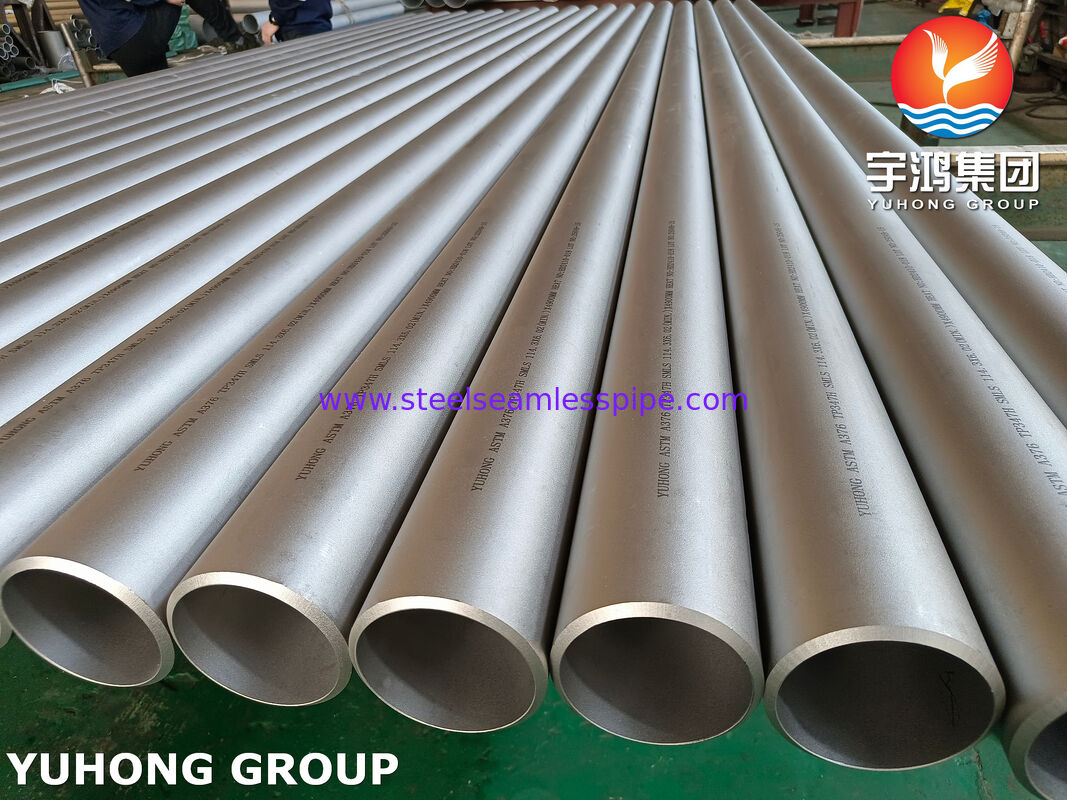 ASTM A376 TP347H dikişsiz tüp Nb-stabilize edilmiş 515MPa 900°C'ye kadar süper ısıtıcı yeniden ısıtıcı çatlama fırını için